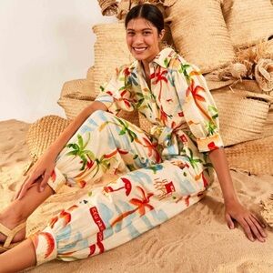 FARM Rio | Copacabana Button Front Jumpsuit